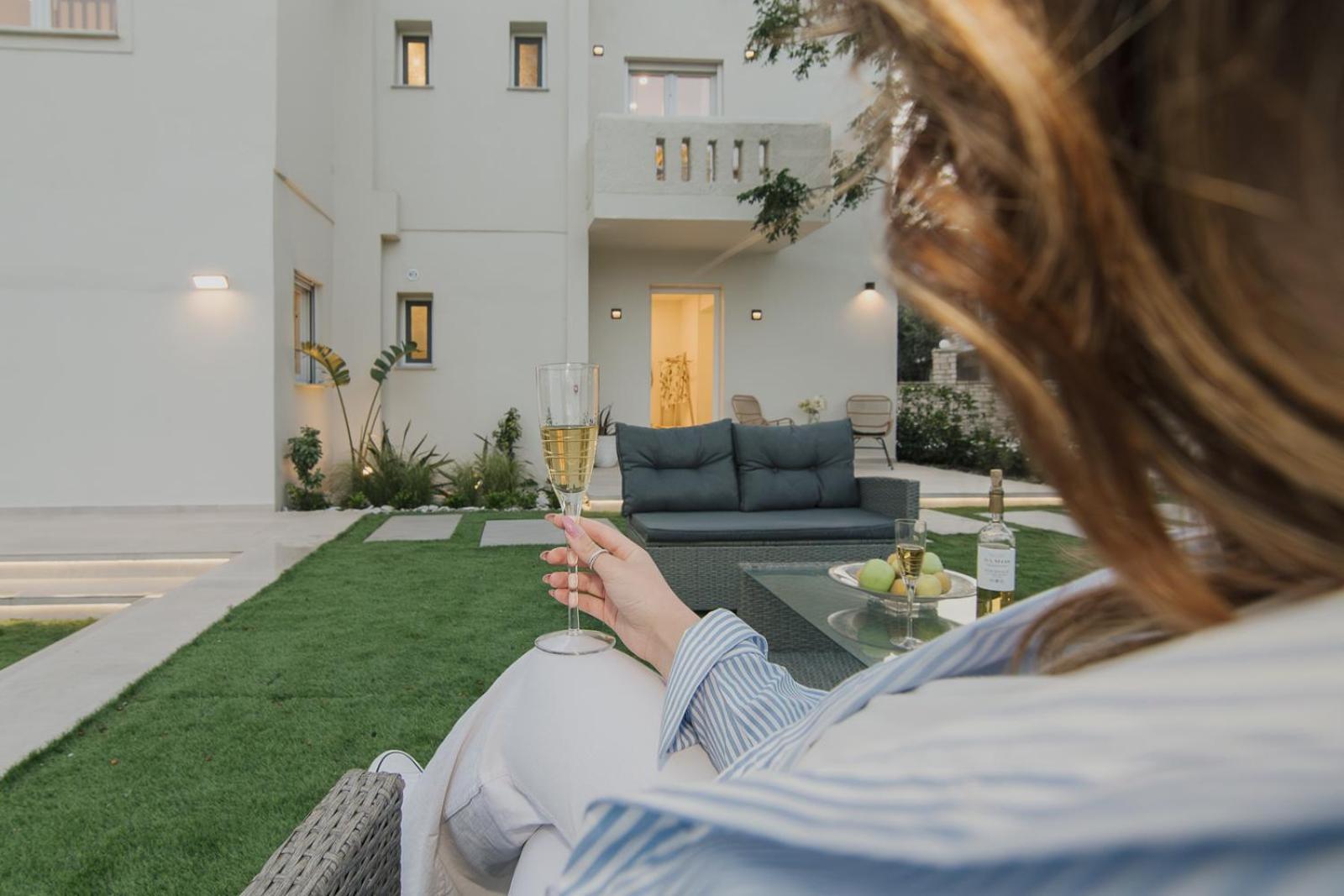 Le Jardin Apartments Kampos Marathokampou Exteriér fotografie